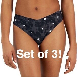 Jenni Intimates 3 Panty Set M Medium 6 8 Starry Tie Dye Thong Panties NWT NEW